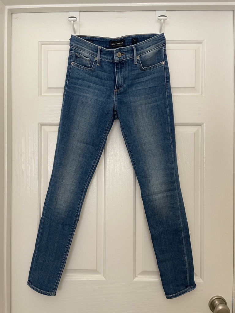 Lucky Brand Skinny Jeans In Medium Blue Wash